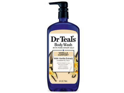 Dr Teal's Body Wash, Vanilla Comfort, 24 fl oz/710 mL