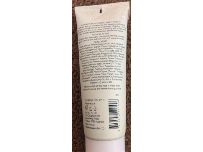 Natio Aromatherapy Intensive Moisturising Night Cream, 3.5 oz/100 g