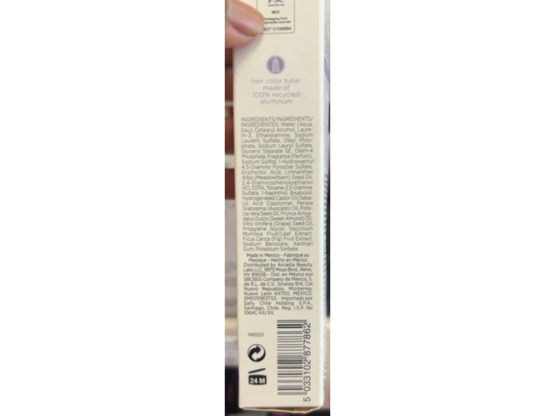 Ion Ammonia-Free Permanent Hair Color Creme, Plum 4VV, 2.05 oz/52.2 g