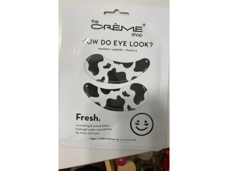 The Creme Shop Hydrogel Under Eye Patches, Fresh, 0.14 oz/4 g