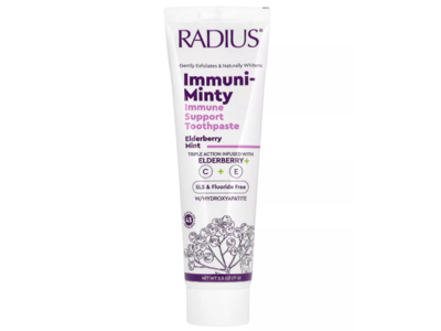 Radius Immuni-Minty Immune Support Toothpaste, Elderberry Mint, 2.5 oz/71 g