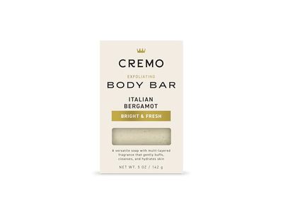 Cremo Exfoliating Body Bar, Italian Bergamot, 5 oz/142 g