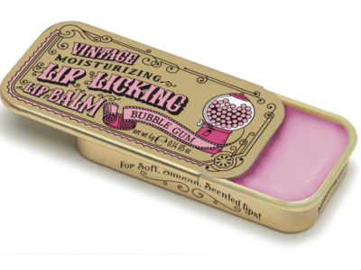 Tinte Cosmetics Vintage Moisturizing Lip Licking Lip Balm, Bubble Gum, 0.22 oz/6 g