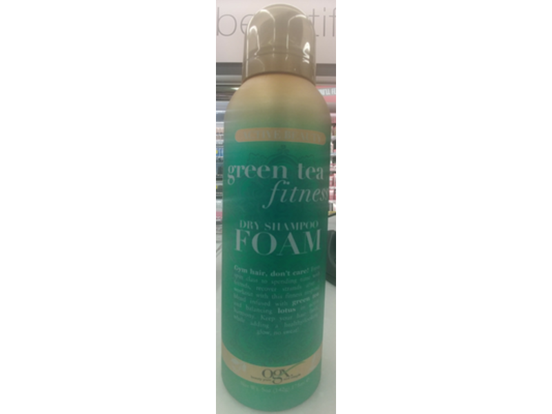 Ogx Dry Shampoo Foam, Green Tea Fitness, 5 oz/175 mL