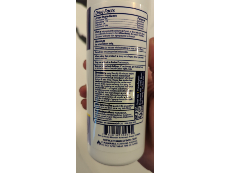 Rocky Mountain Sunscreen Spray, SPF 50, 16 fl oz/473 mL