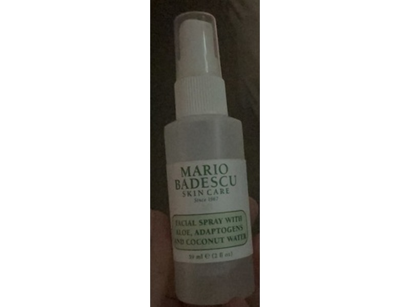 Mario Badescu Skin Care Facial Spray, Aloe, Adaptogens & Coconut Water, 2 fl oz/59 mL
