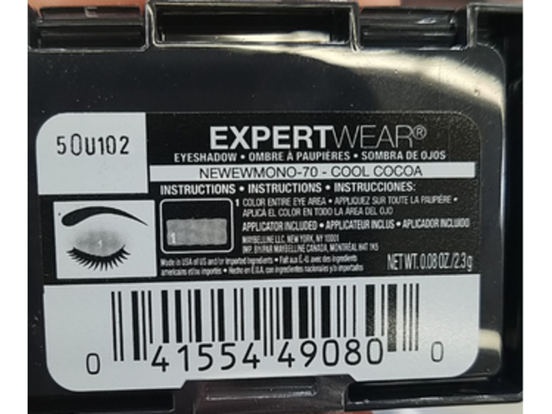 Maybelline New York Expert Wear Eyeshadow, Cool Cocoa, 0.08 oz/2.3 g