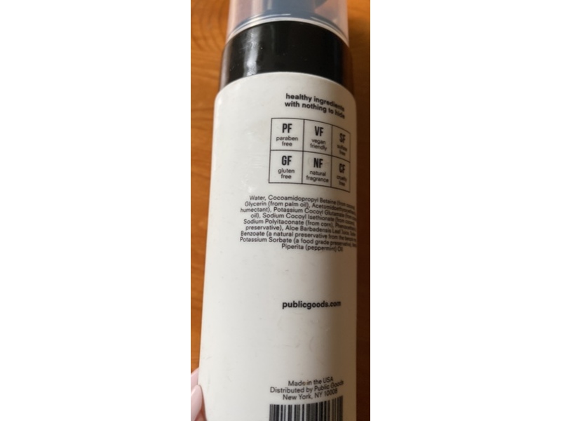 Public Goods Foam Cleanser, 5 oz