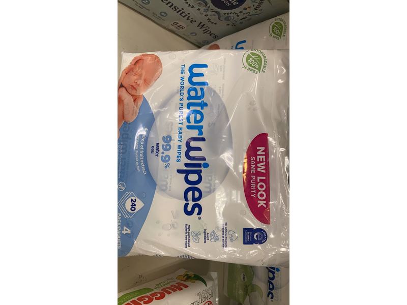 Waterwipes Baby Wipes, 240 Count, Pack Of 4