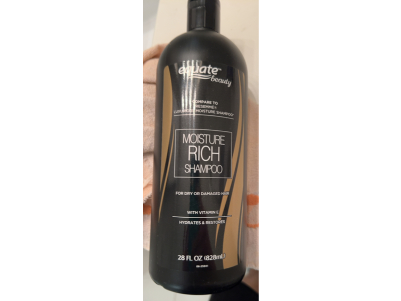Equate Beauty Moisture Rich Shampoo, Vitamin E, 28 fl oz/828 mL