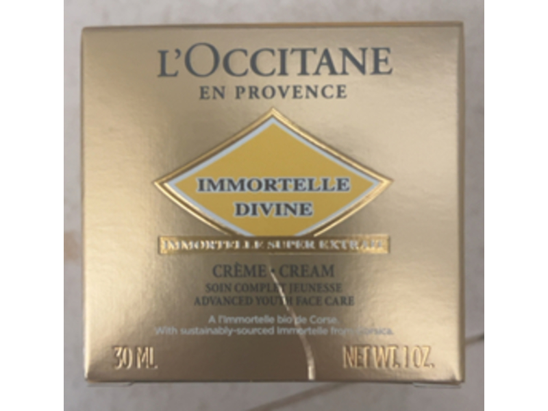 L’Occitane en Provence Immortelle Divine Creme, 1 fl oz/30 mL