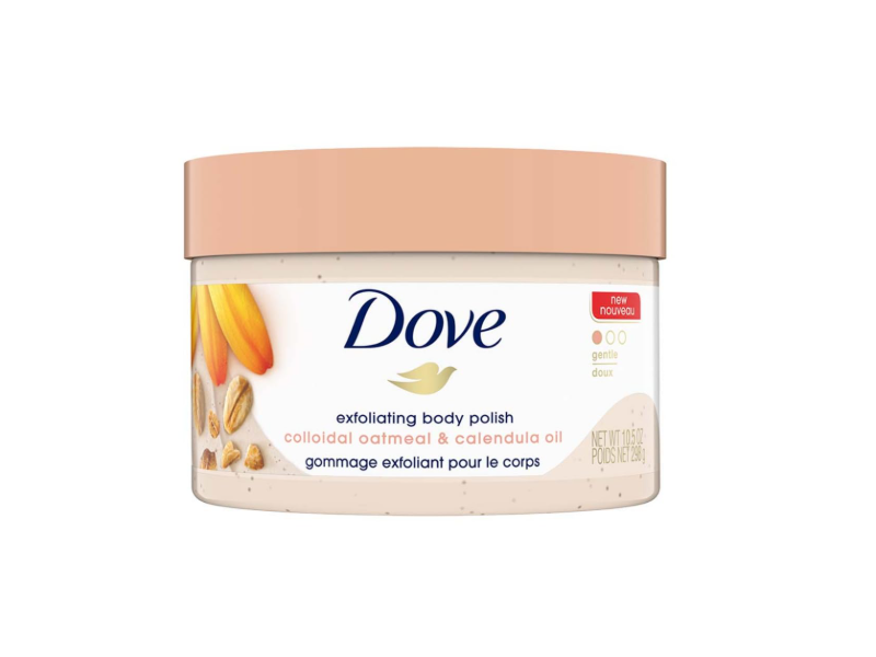 Dove Exfoliating Body Polish, Colloidal Oatmeal & Calendula Oil , 10.5 oz/298 g
