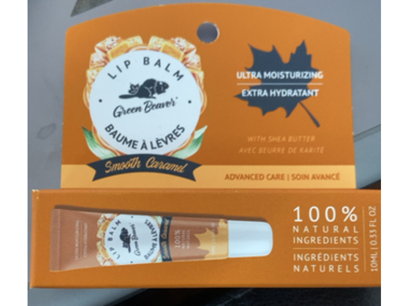 Green Beaver Smooth Caramel Lip Balm, 0.33 fl oz/10 mL