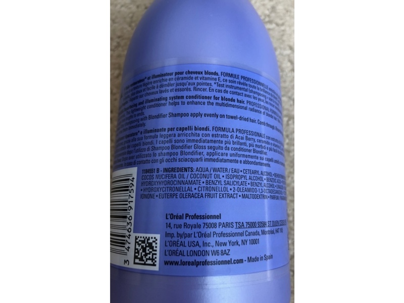 L'Oreal Paris Serie Expert Blondifier Illuminating Conditioner, 16.9 fl oz/500 mL