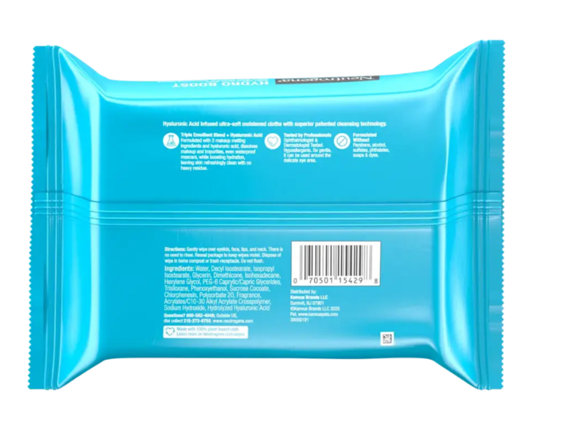 Neutrogena Hydro Boost Ultra-Soft Cleansing Towelette, 25 count