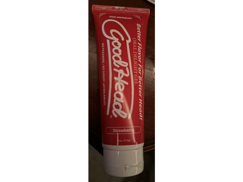 Doc Johnson Good Head Oral Delight Gel, Strawberry, 4 oz/113 g