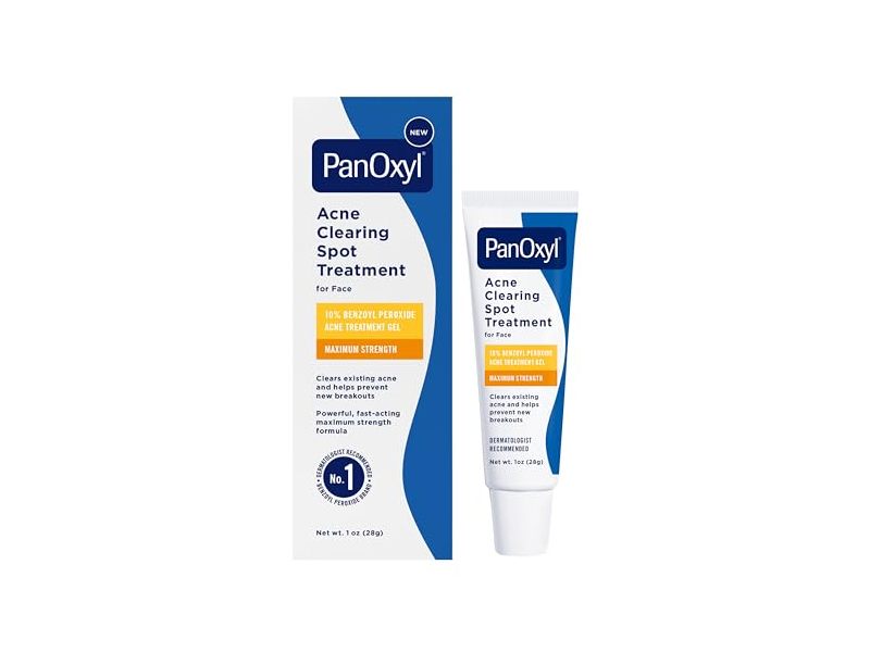 PanOxyl Acne Clearing Spot Treatment, 10% Benzoyl Peroxide, 1 oz/28 g