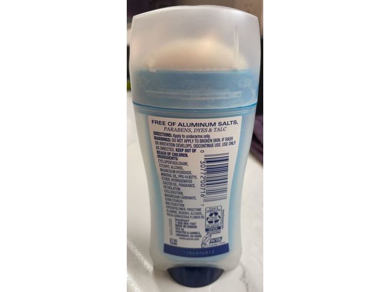 Secret Deodorant, Aluminum Free, Real Rose, 2.4 oz/68 g, Pack Of 3