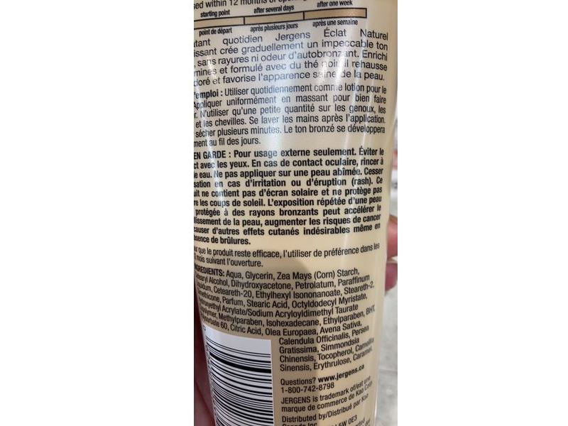 Jergens Natural Glow + Nourish Daily Moisturizer, Medium To Tan, 220 mL