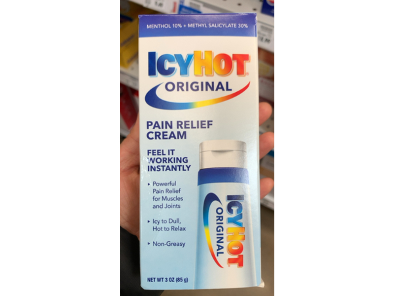 Icy Hot Pain Relief Cream, Original, 3 oz/85 g