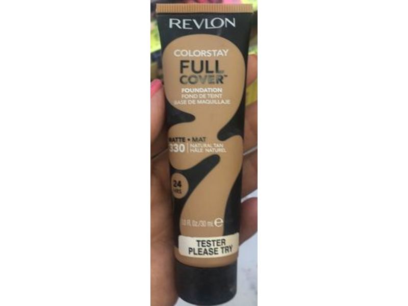 Revlon Colorstay Full Cover Foundation, 330 Natural Tan, 1fl oz/30 mL