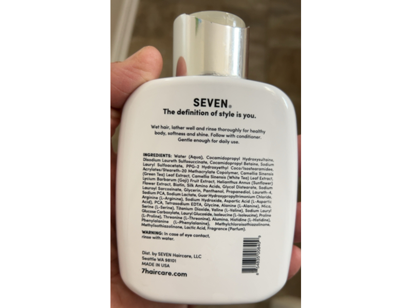 Seven Haircare Cubica 7-Day Shampoo, 10.8 oz/319 mL