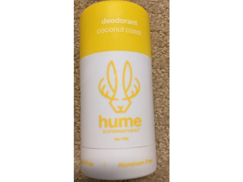 Hume Supernatural Natural Deodorant, Coconut Coast, 2 oz/59 mL