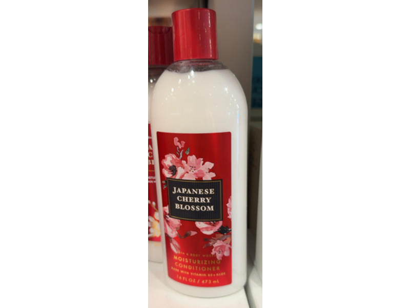 Bath & Body Works Japanese Cherry Blossom Moisturizing Conditioner, Vitamin B5+Aloe, 16 fl oz/473 mL