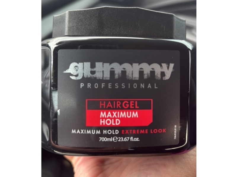 Gummy Professional Hair Gel, Maximum Hold, 23.67 fl oz/700 mL