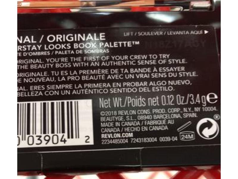 Revlon Colorstay Looks Book Eyeshadow Palette, 900 Original, 0.12 oz/3.4 g