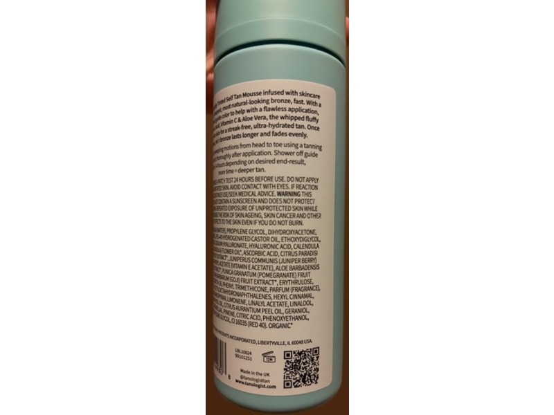 Tanologist Tinted Self Tan Mousse, Light/Medium, 5.07 fl oz/150 mL
