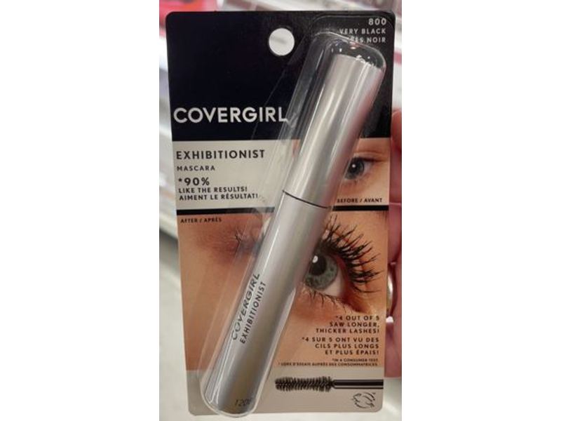 Covergirl Exhibitionist Mascara, 800 Very Black, 0.3 fl oz/9 mL