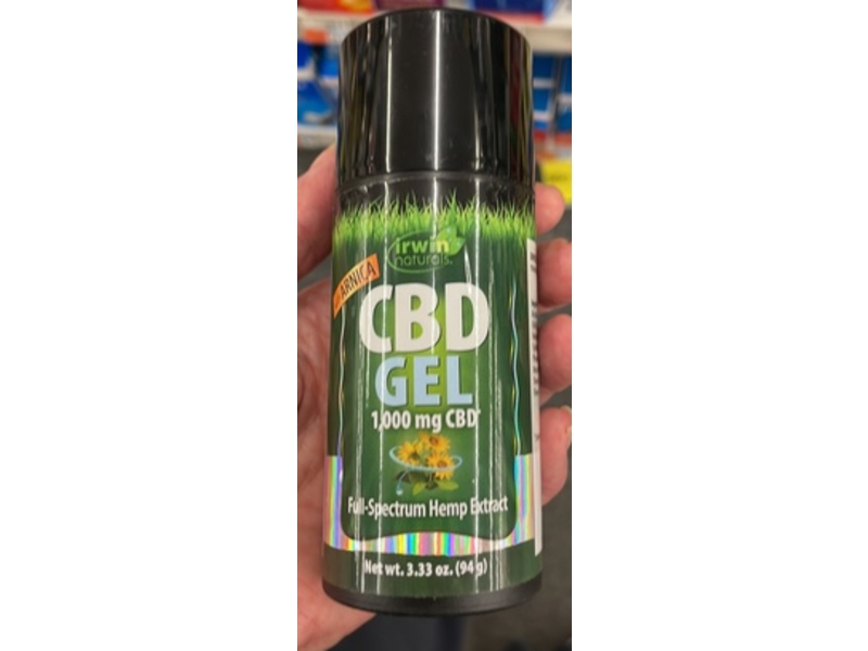Irwin Naturals CBD Gel, 3.3 oz/94 g