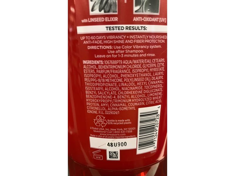 L'Oreal Paris Elvive Color Vibrancy Conditioner, 12.6 fl oz/375 mL