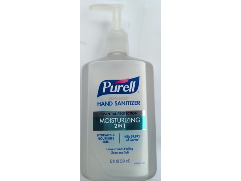 Purell Moisturizing 2 In 1 Advanced Hand Sanitizer, Clean Scent, 12 fl oz/354 mL