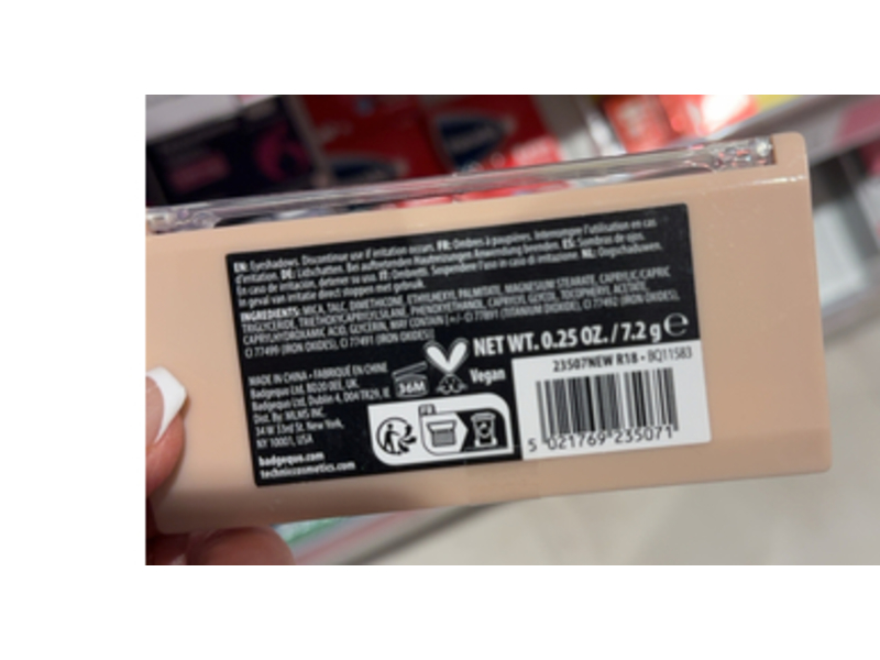 Technic Eyeshadow Palette, Mini Nudes, 0.25 oz/7.2 g