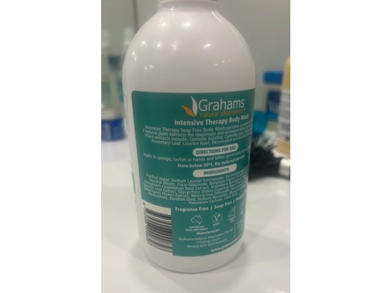 Grahams Natural Alternatives Intensive Therapy Body Wash, 16.9 fl oz/500 mL