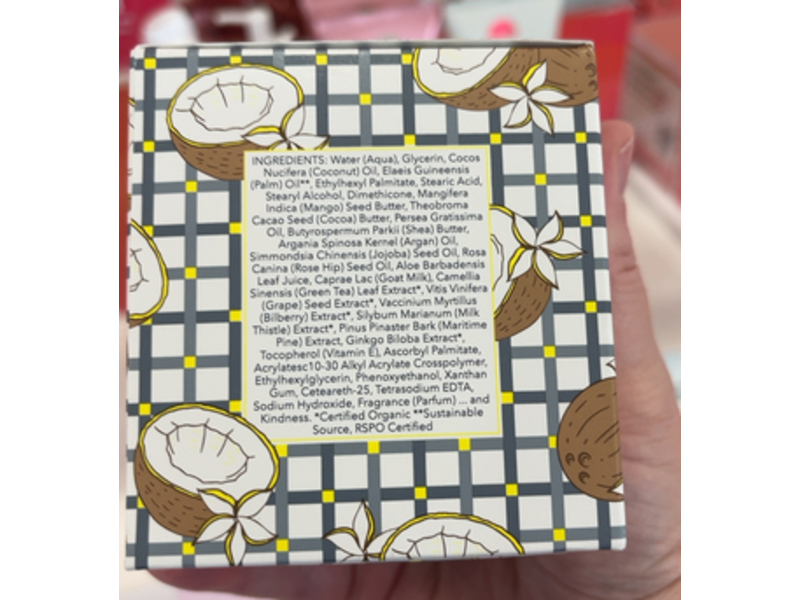 Beekman 1802 Goat Milk Whipped Body Cream, Coconut Cream, 8 fl oz/236 mL