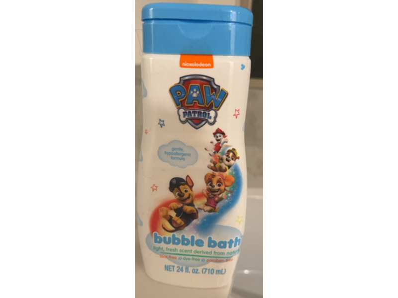 Paw Patrol Bubble Bath, Light, Fresh Scent Derived From Nature, 24 fl oz/710 mL