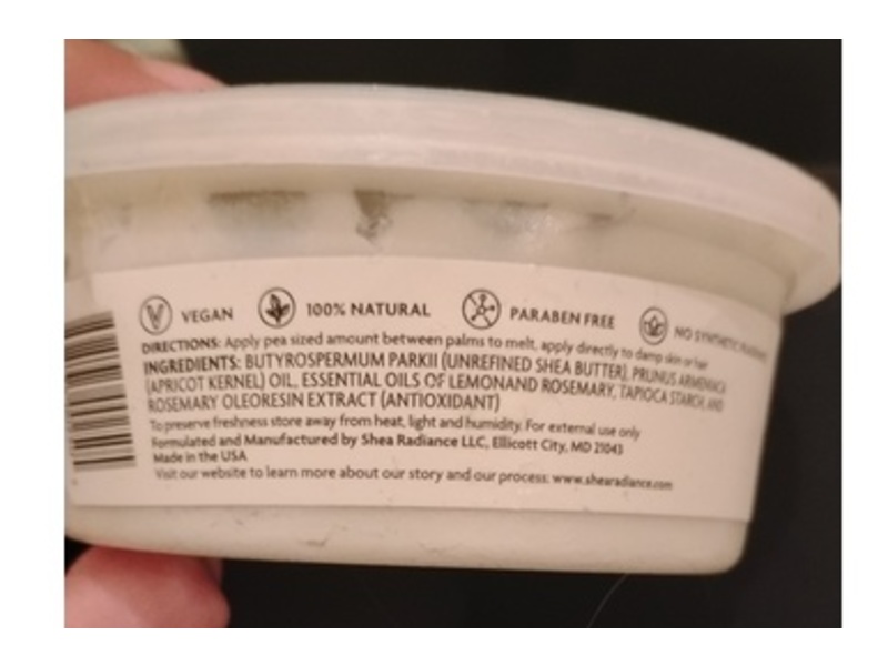 Shea Radiance Pure Whipped Raw Shea Butter, Apricot Oil, 5 oz