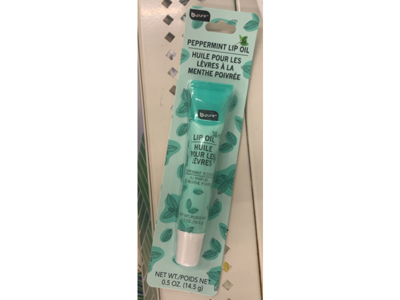 B-Pure Lip Oil, Peppermint, 0.5 oz/14.5 g