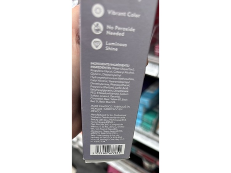 Ion Color Brilliance Semi-Permanent Brights Hair Color, Violet Gray, 4 oz/113.4 g
