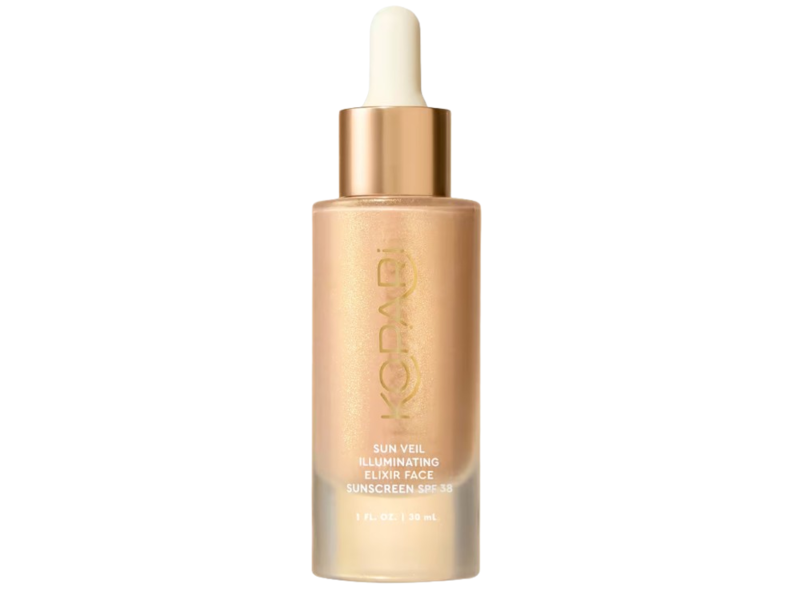 Kopari Sun Veil Illuminating Elixir Face Sunscreen, SPF 38, 1 fl oz/30mL