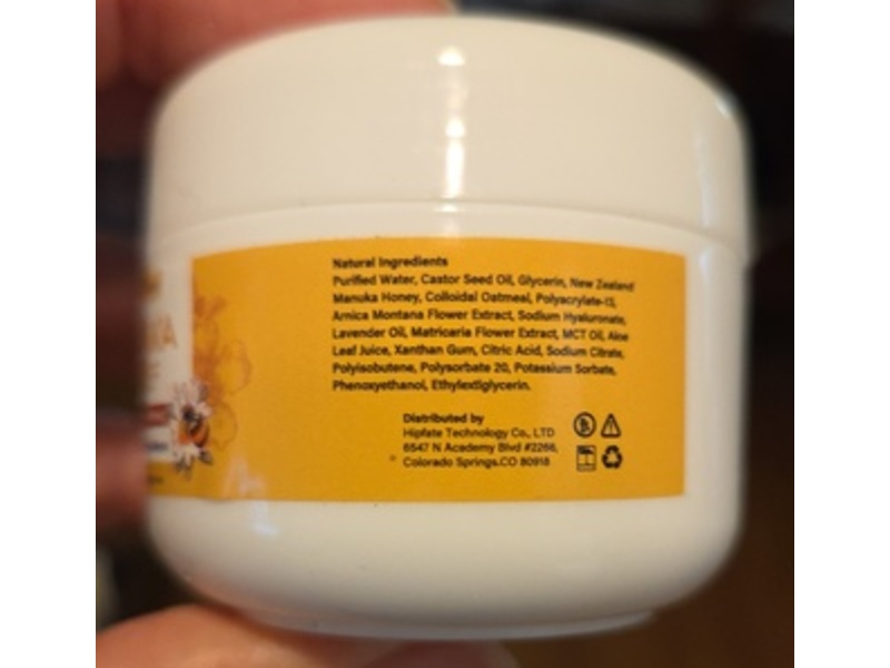 Clear Body Real Manuka Honey Manuka Relief, Colloidal Oatmeal, 2 oz/60 g