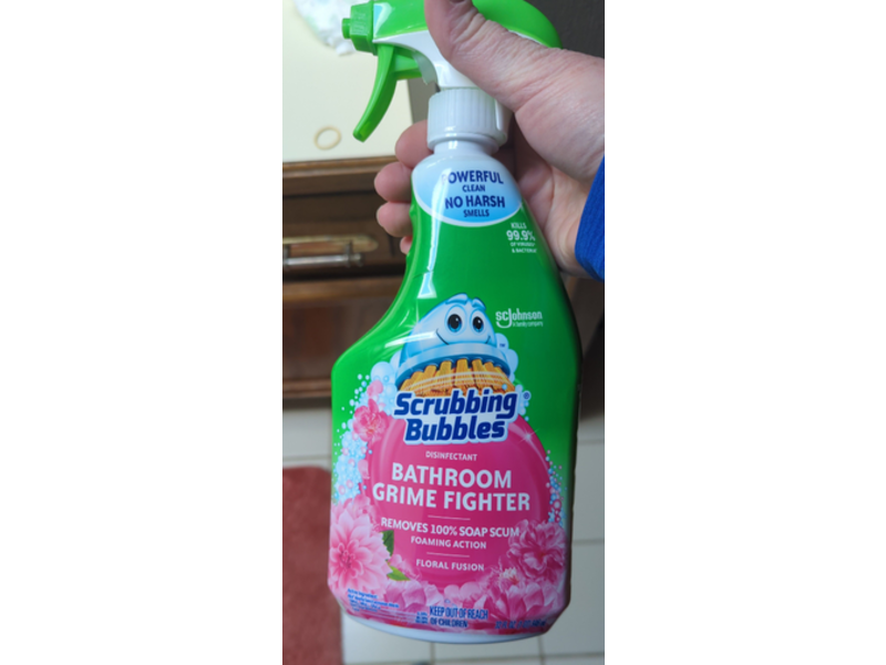 SC Johnson Scrubbing Bubbles Bathroom Grime Fighter, Floral Fusion, 32 fl oz/946 mL