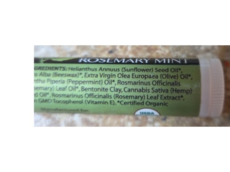 Zion Health Adama Minerals Hydrating Lip Balm, Rosemary Mint, 0.15 oz, 3 Pack