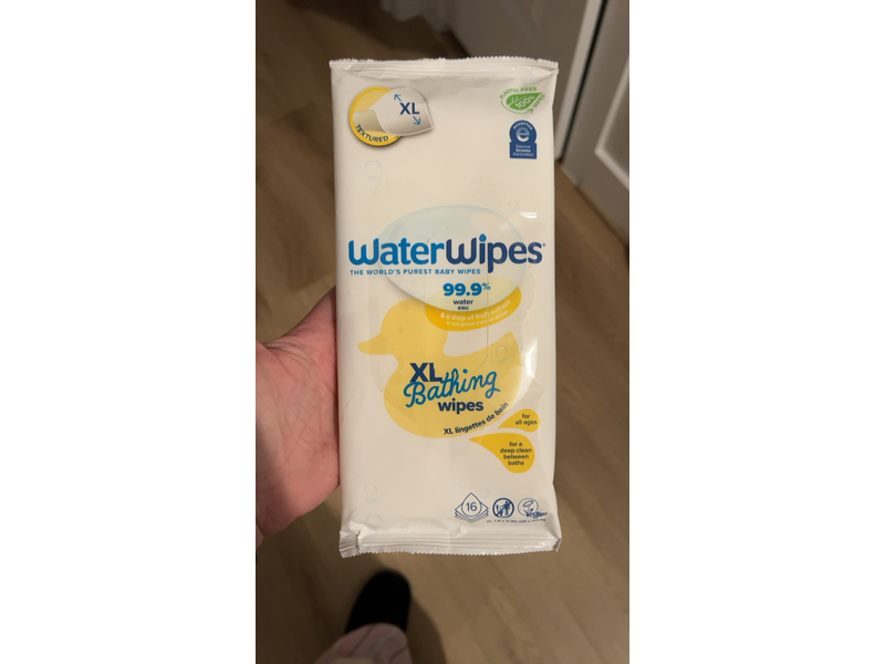 Waterwipes Nose To Toes Xl Bathing Wipes, 16 Count