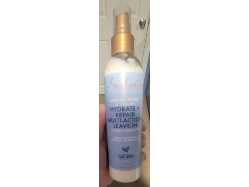 Shea Moisture Hydrate + Repair Leave-In Conditioner Spray, Manuka Honey & Yogurt, 8 fl oz/237 mL