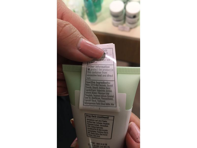 The Body Shop Aloe Soothing Moisture Lotion, SPF 15, 1.69 oz Ingredients  and Reviews