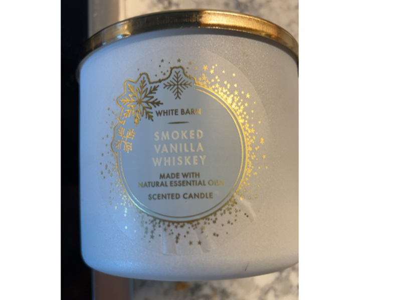 White Barn Scented Candle, Smoked Vanilla Whiskey, 14.5 oz/411 g